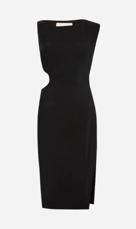 St. Agni | Arc Cut Out Dress - Black sold by Sister & Co