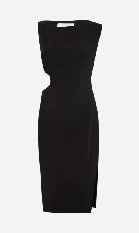 St. Agni | Arc Cut Out Dress - Black sold by Sister & Co