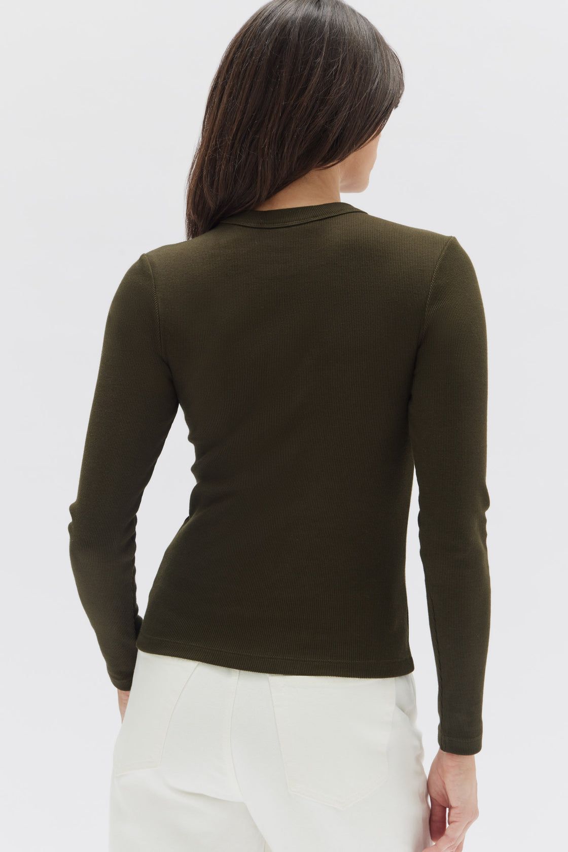 Assembly Label | Miana Organic Long Sleeve Tee - Clove sold by Sister & Co product image thumbnail 4