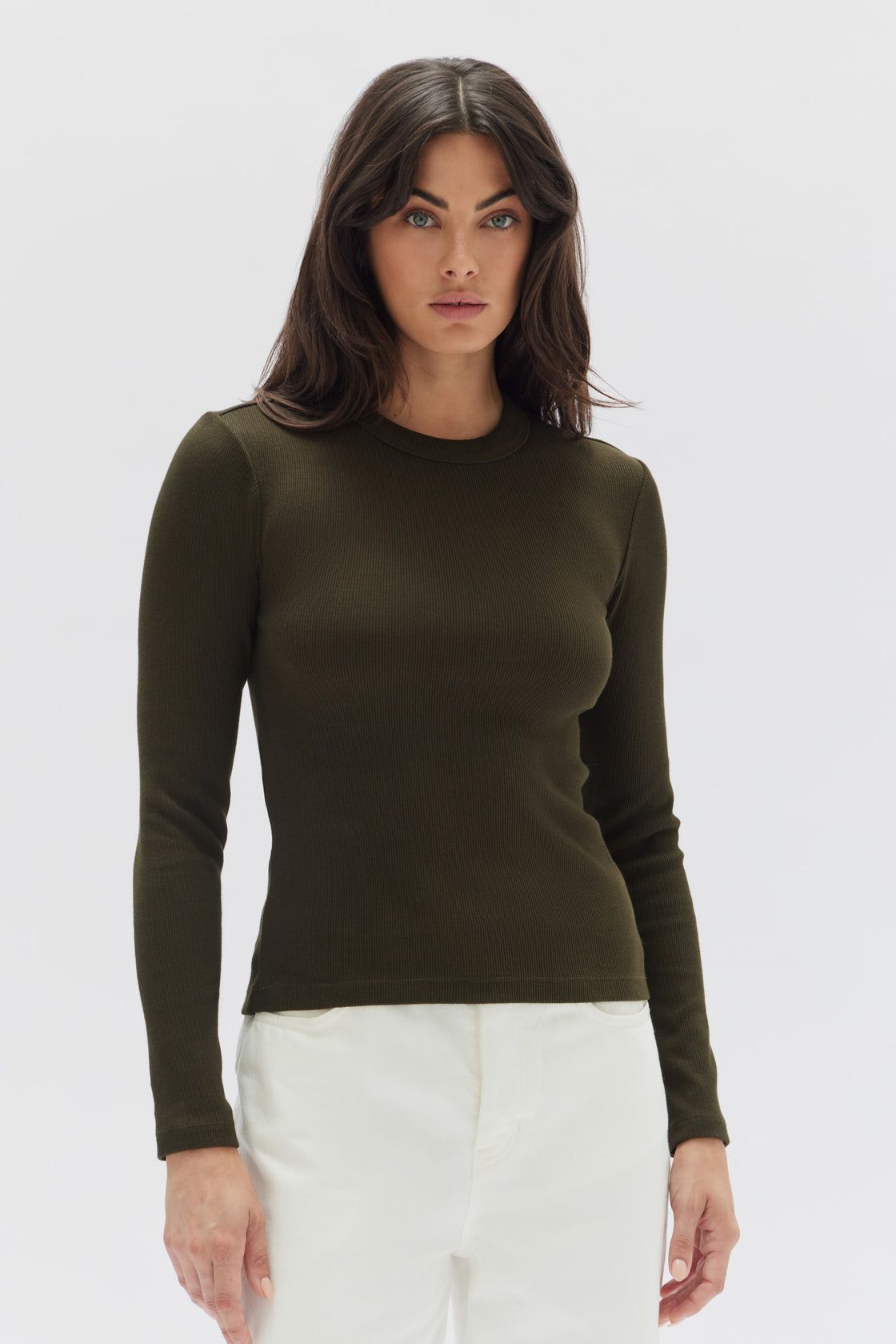 Assembly Label | Miana Organic Long Sleeve Tee - Clove sold by Sister & Co product image thumbnail 2