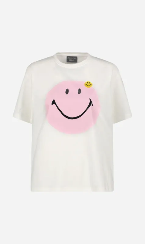 Joshua Sanders | Smiley Logo Tee - Cream sold by Sister & Co