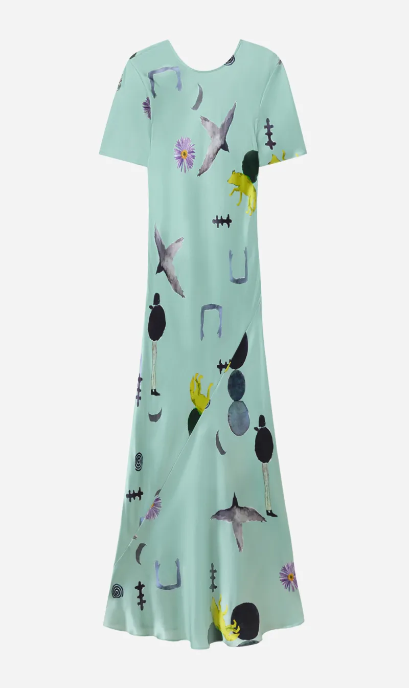 Silk Laundry | Short Sleeve Bias Dress - Protection sold by Sister & Co