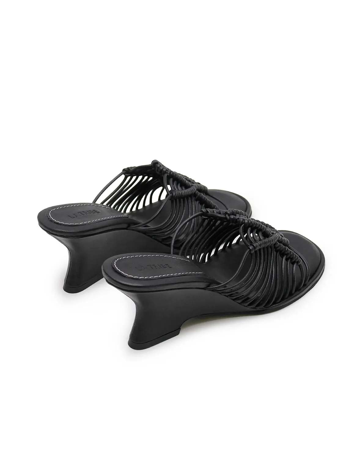 La Tribe | Macrame Wedge - Black sold by Sister & Co product image thumbnail 5