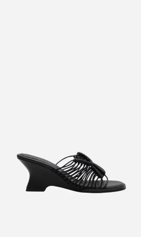 La Tribe | Macrame Wedge - Black sold by Sister & Co