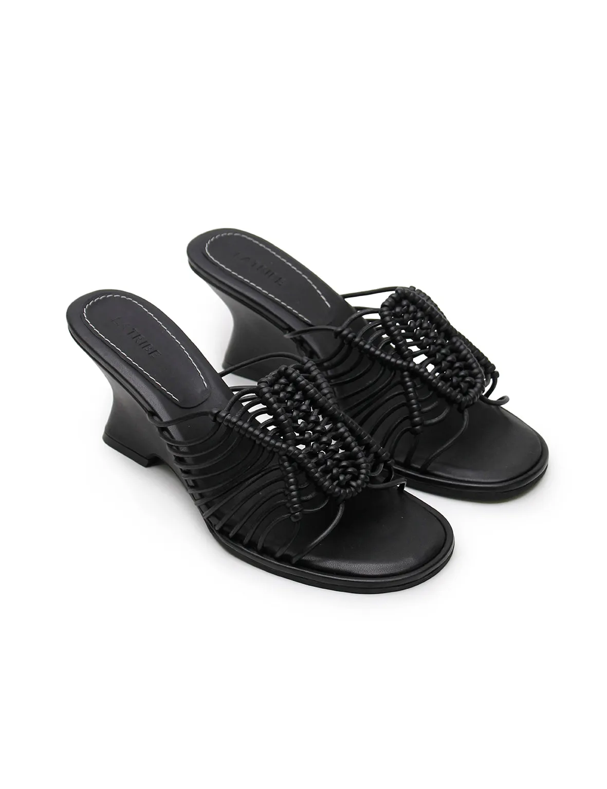 La Tribe | Macrame Wedge - Black sold by Sister & Co product image thumbnail 3