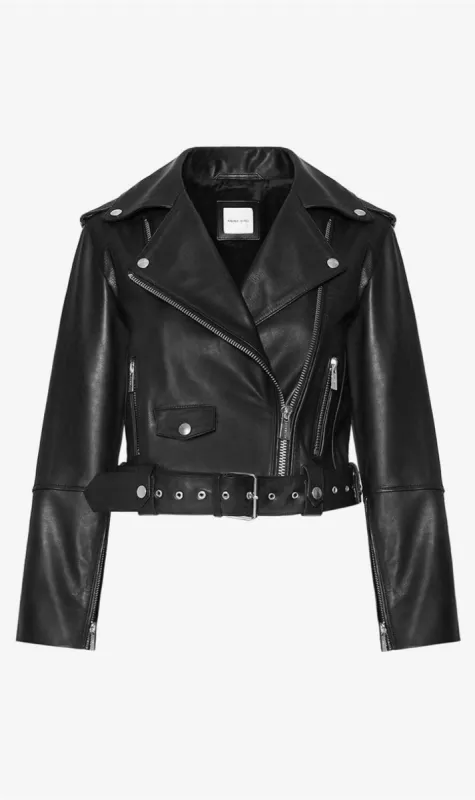 Anine Bing | Remy Leather Jacket - Black sold by Sister & Co