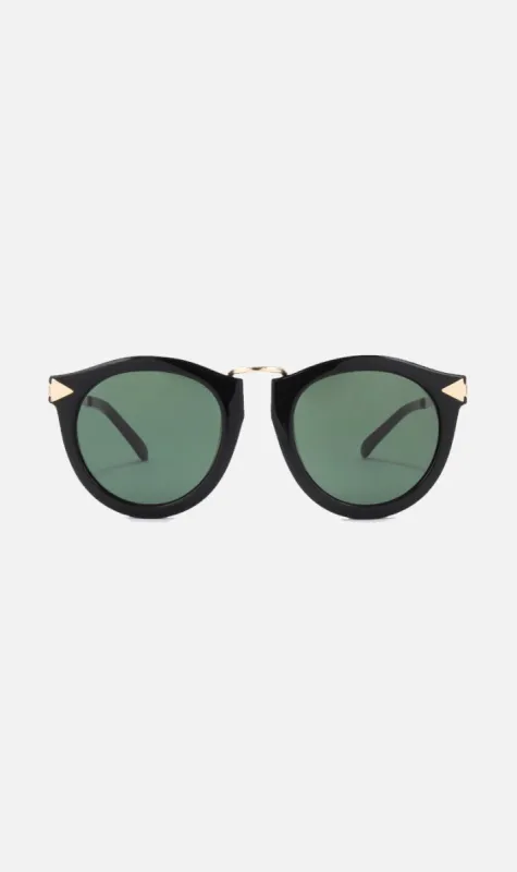 Karen Walker | Harvest Sunglasses - Black sold by Sister & Co