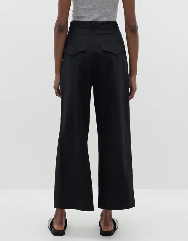 Bassike | Relaxed Pleat Front Pant - Black sold by Sister & Co product image thumbnail 2