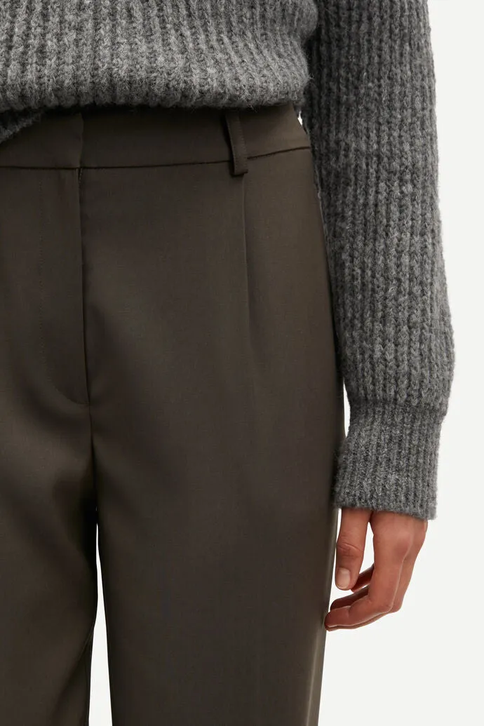 Samsoe Samsoe | Saramona Trousers - Black Olive sold by Sister & Co product image thumbnail 3