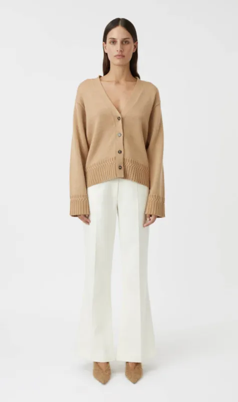 Camilla and Marc | Reid Boxy Knit Cardigan - Caramel sold by Sister & Co