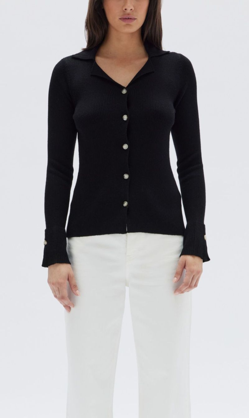 Assembly Label | Anala Knit Shirt - Black sold by Sister & Co