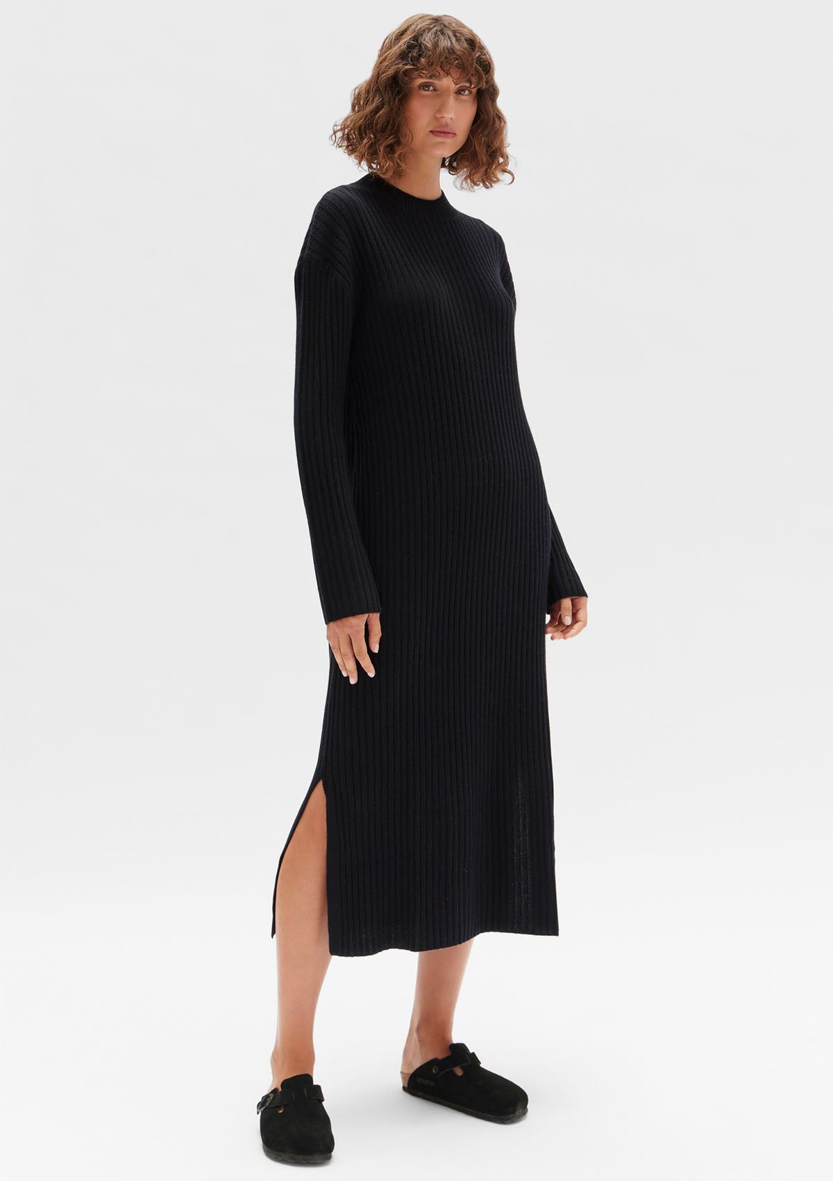 Assembly Label | Wool Cashmere Rib Dress - Black sold by Sister & Co product image thumbnail 3