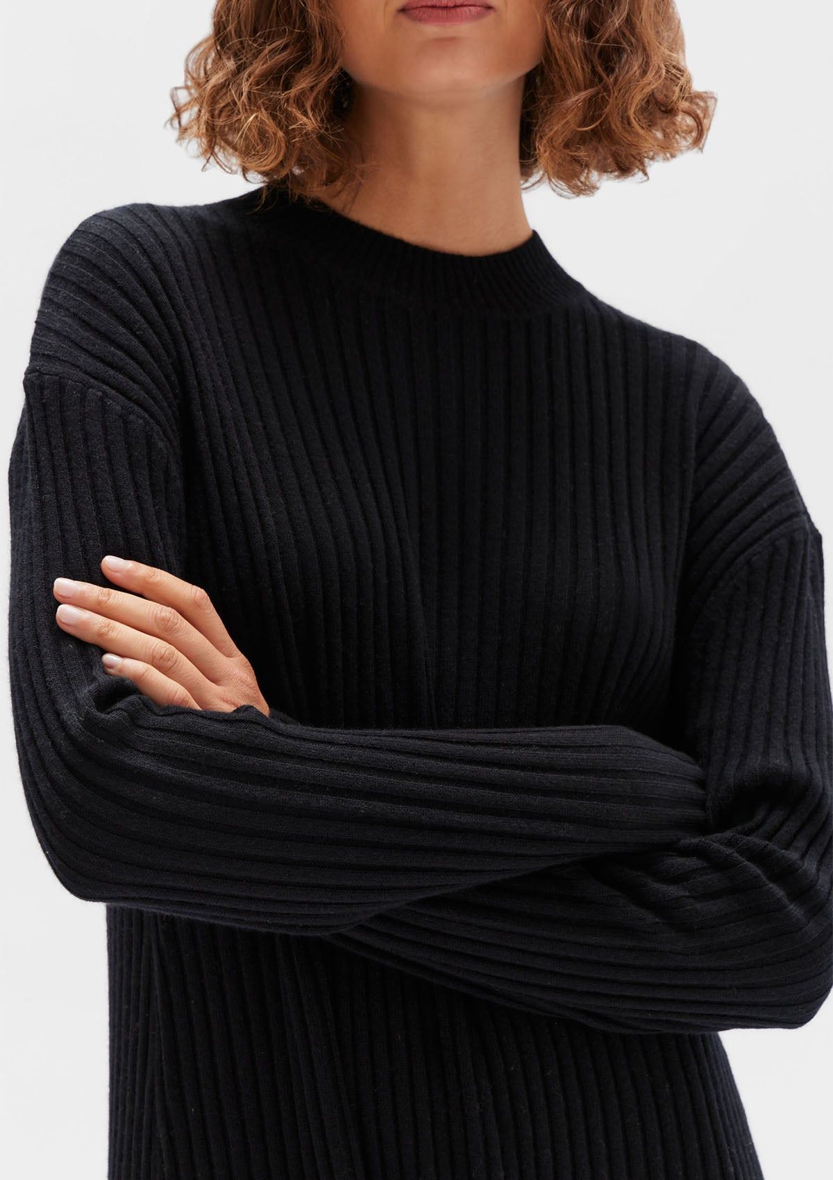 Assembly Label | Wool Cashmere Rib Dress - Black sold by Sister & Co product image thumbnail 4