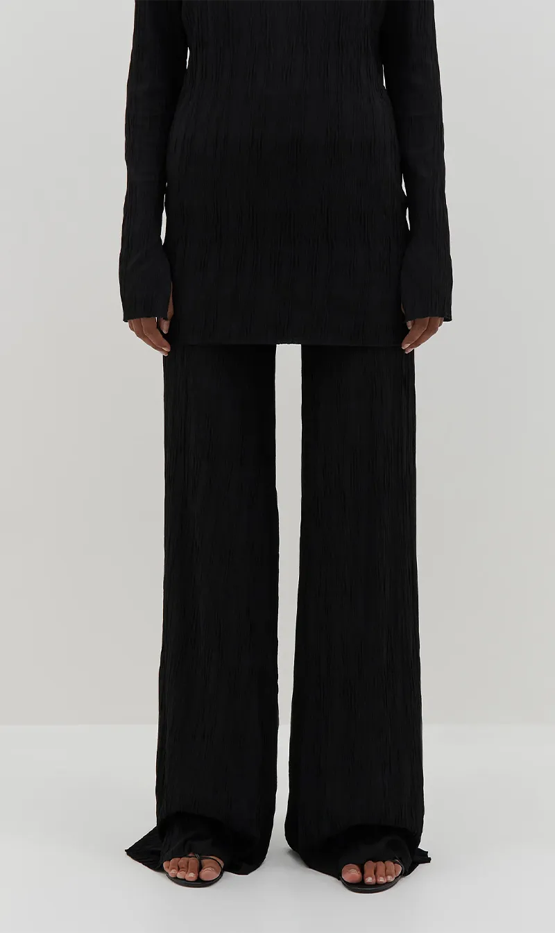 Bassike | Wide Leg Textured Pant -Black sold by Sister & Co product image thumbnail 2