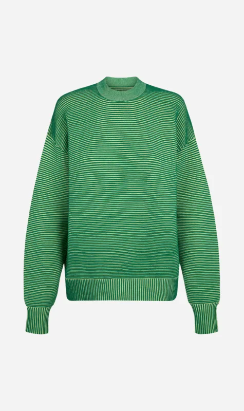 Nagnata | Sonny Crew Neck Sweater - Tropic Green/Lime sold by Sister & Co