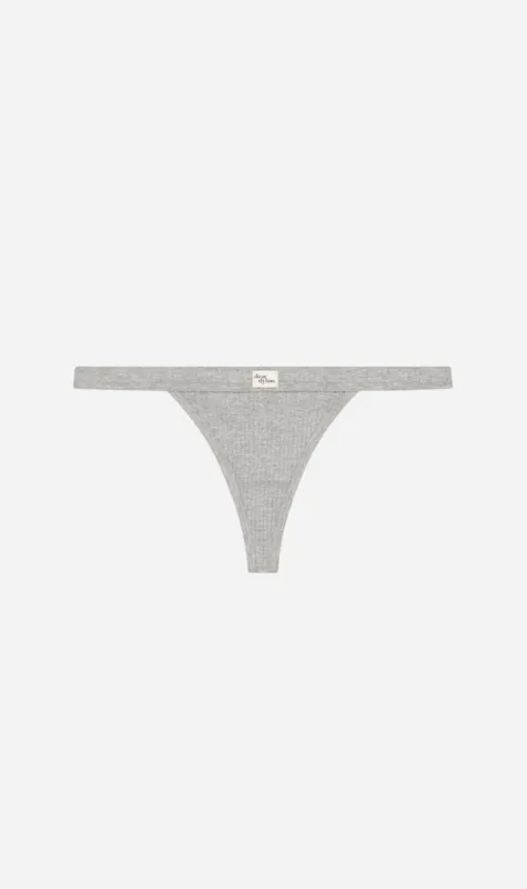 Dear Dylan | Organic Petite Thong - Grey Marle sold by Sisters & Co
