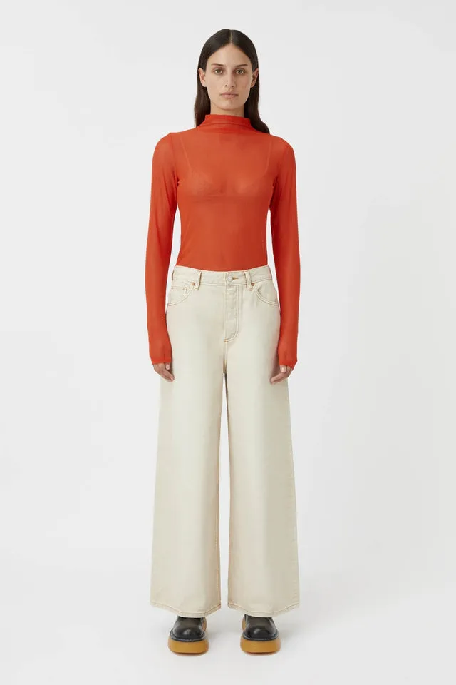 Camilla and Marc | Ilana Long Sleeve Top - Flame sold by Sister & Co product image thumbnail 3