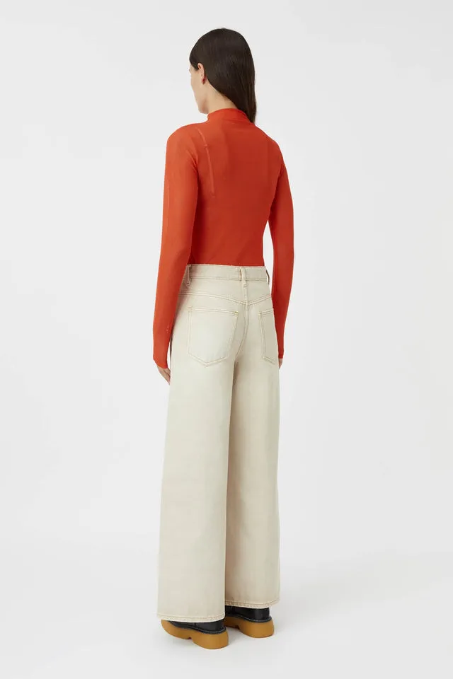 Camilla and Marc | Ilana Long Sleeve Top - Flame sold by Sister & Co product image thumbnail 5