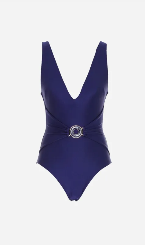 Zimmermann | Tiggy Plunge Circle Link - Navy sold by Sister & Co