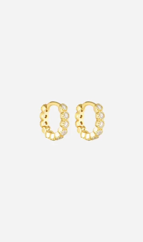 Porter Jewellery | Baby Huggies - Clear 9mm sold by Sister & Co