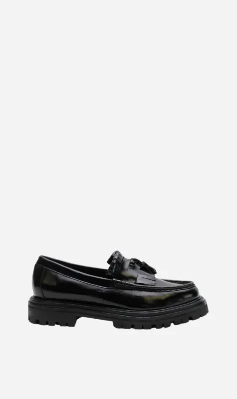 La Tribe | Isla Tassel Loafer - Black sold by Sister & Co