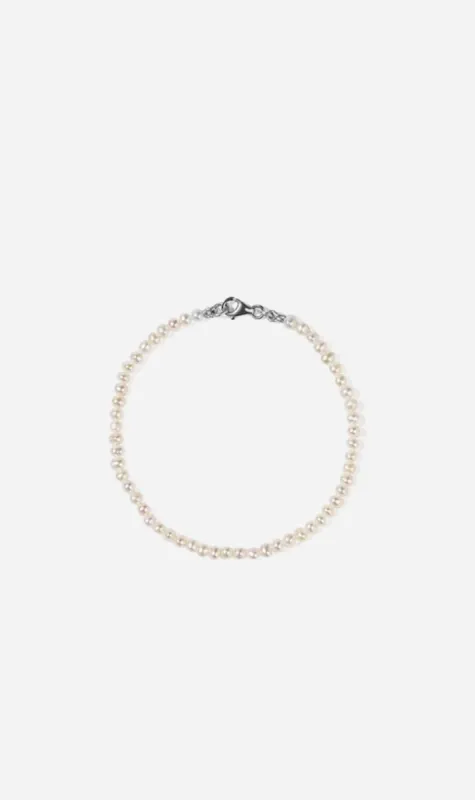 Meadowlark | Micro Pearl Bracelet 17cm - Sterling Silver sold by Sister & Co