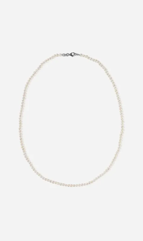 Meadowlark | Micro Pearl Necklace 36cm - Sterling Silver sold by Sister & Co