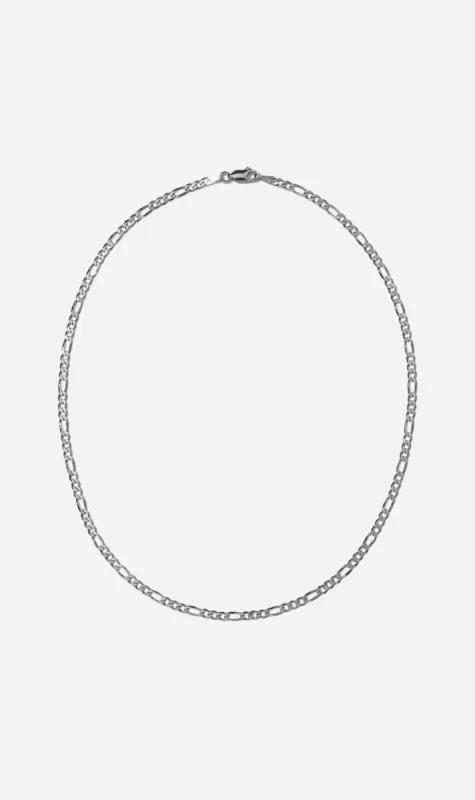 Meadowlark | Figaro Fine Chain Necklace 45cm - Sterling Silver sold by Sister & Co