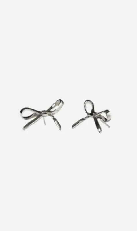 Meadowlark | Bow Earrings Medium - Sterling Silver sold by Sister & Co