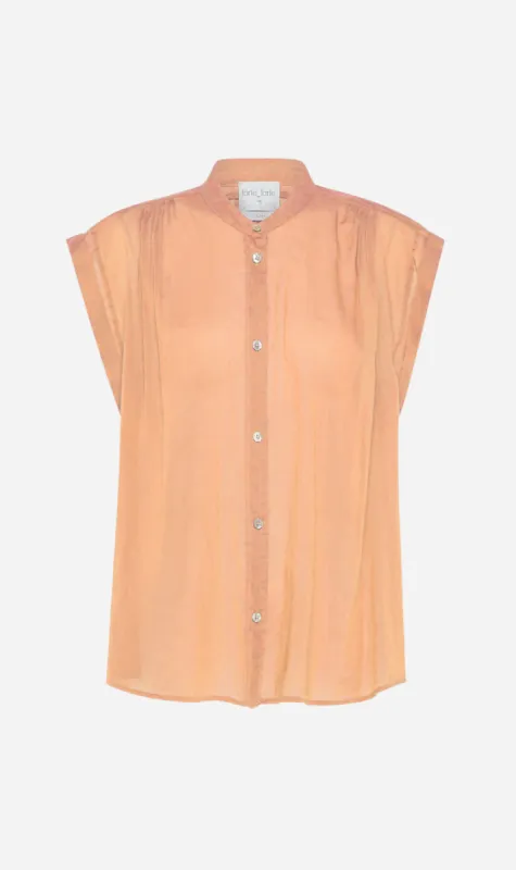 Forte Forte | Cotton Silk Voile Short Sleeve Top - Egg made by Sisters & Co