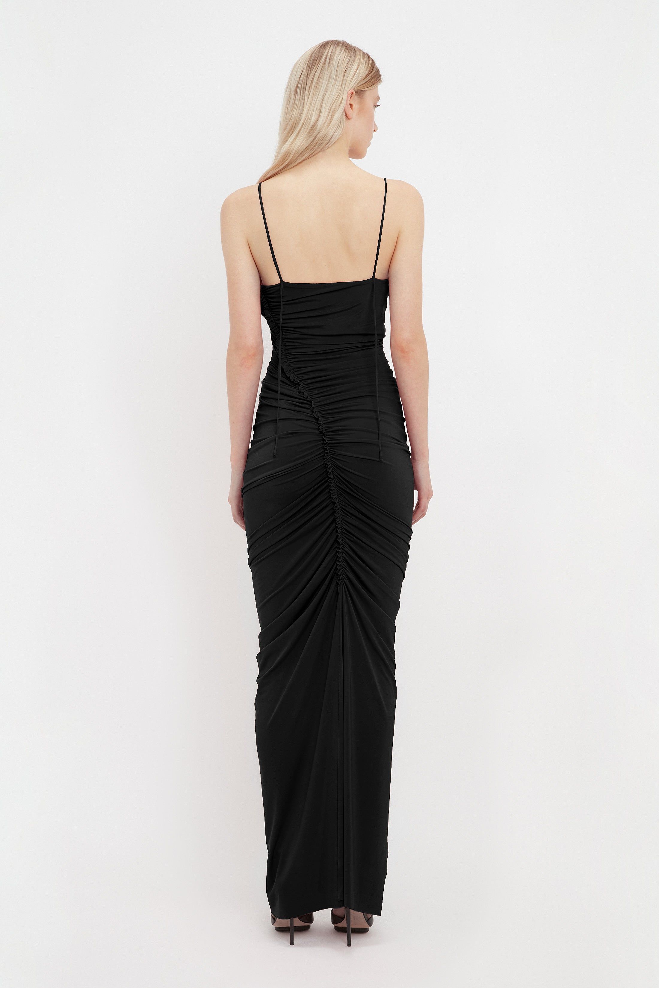 Victoria Beckham | Ruched Fitted Dress - Black sold by Sister & Co product image thumbnail 4