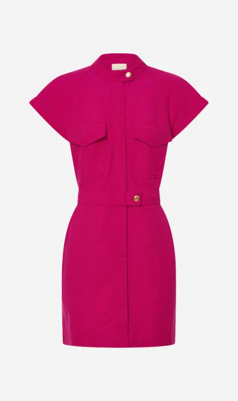 Ilio Nema | Ocean Dress - Fuschia Handloom sold by Sister & Co