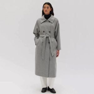 Assembly Label | Cocoon Coat - Grey Marle sold by Sister & Co