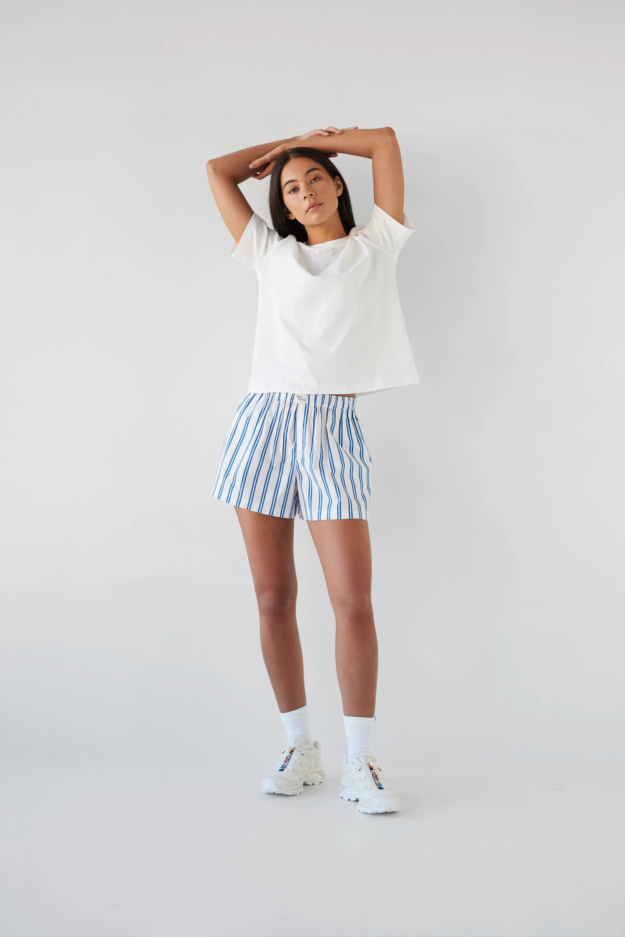 Dear Dylan | Cotton Boxer Short - Dylan Stripe sold by Sister & Co product image thumbnail 4