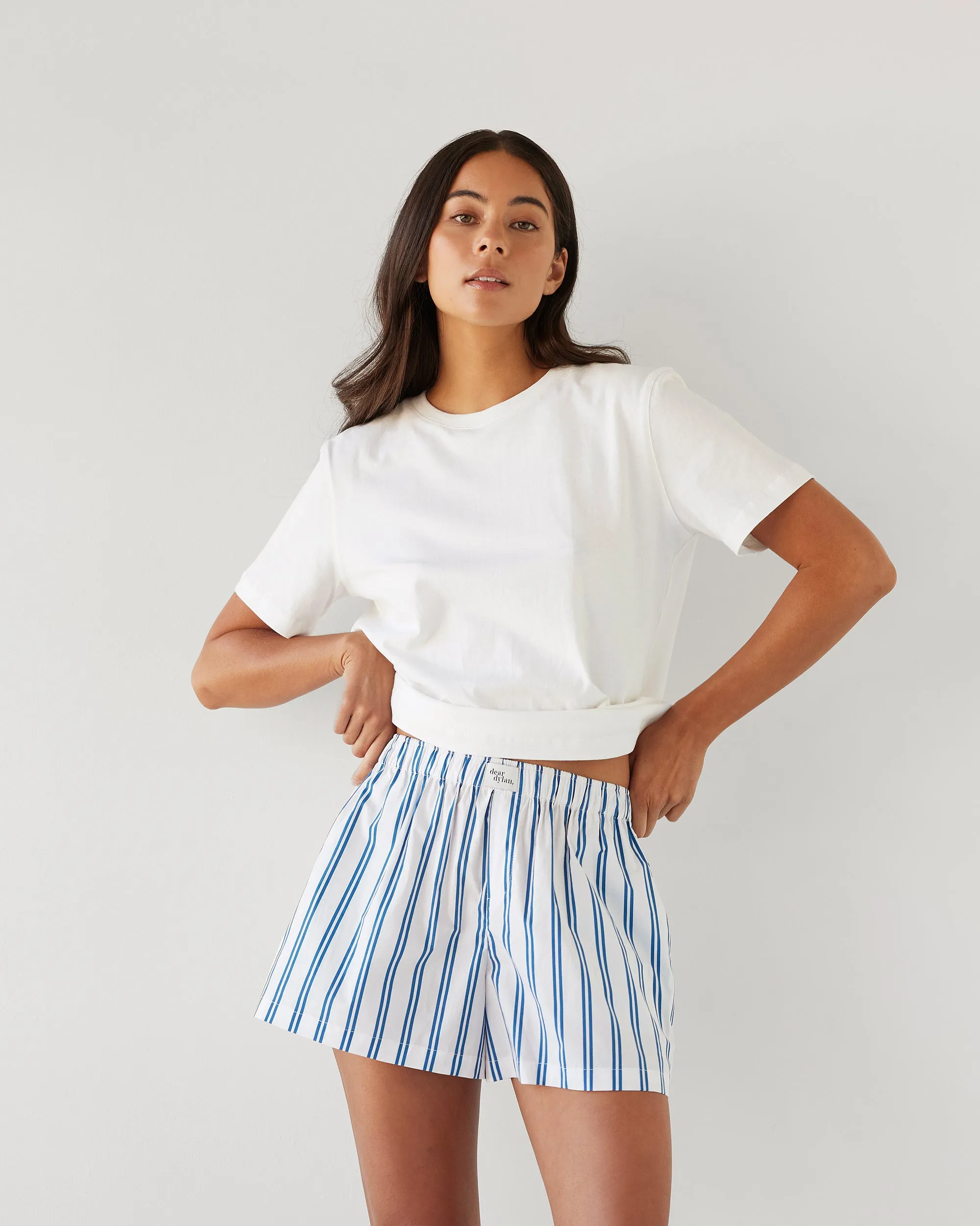 Dear Dylan | Cotton Boxer Short - Dylan Stripe sold by Sister & Co product image thumbnail 2