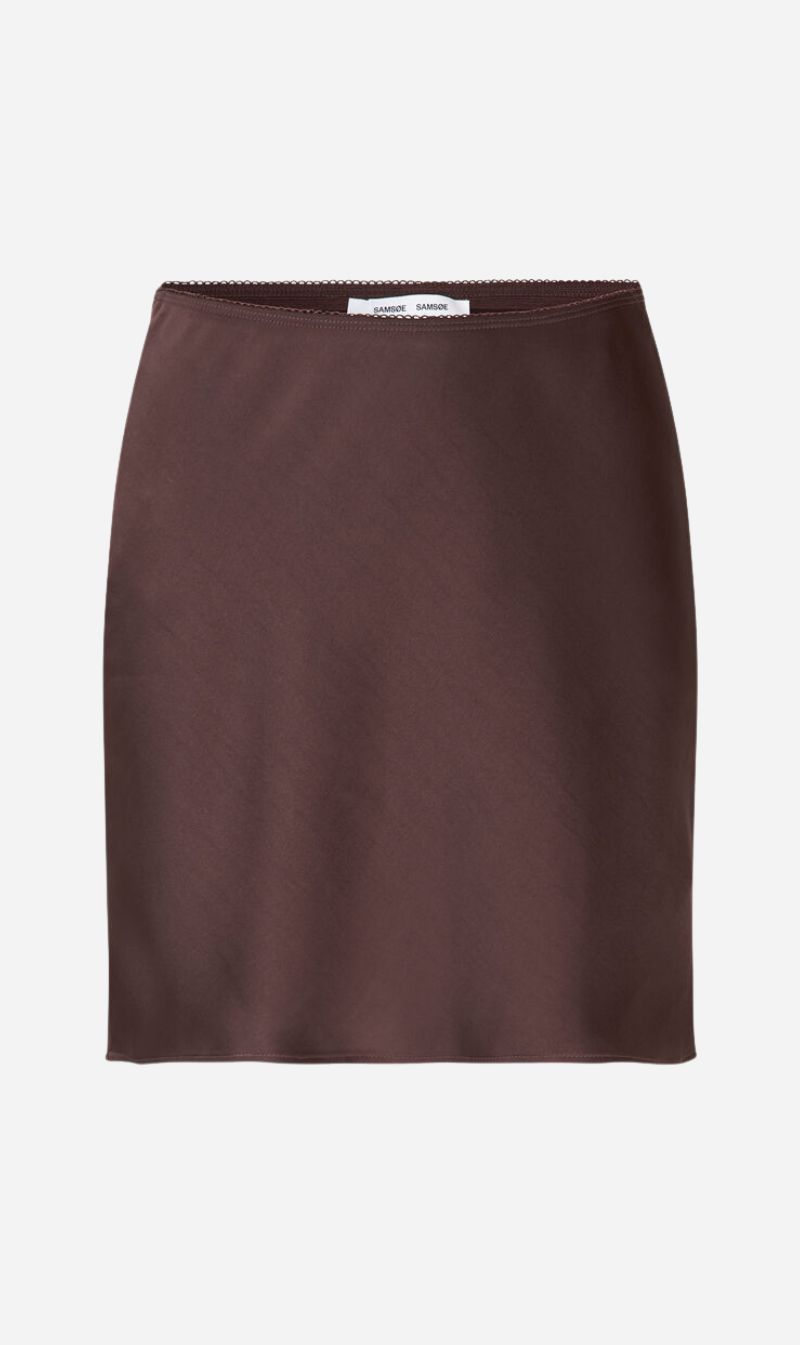 Samsoe Samsoe | Saagneta Short Skirt - Brown Stone sold by Sister & Co