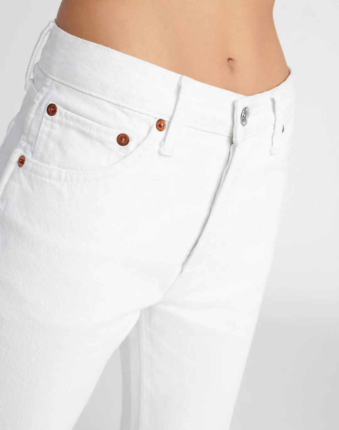 RE/DONE | Comfort Stretch High Rise Loose - White sold by Sister & Co product image thumbnail 5