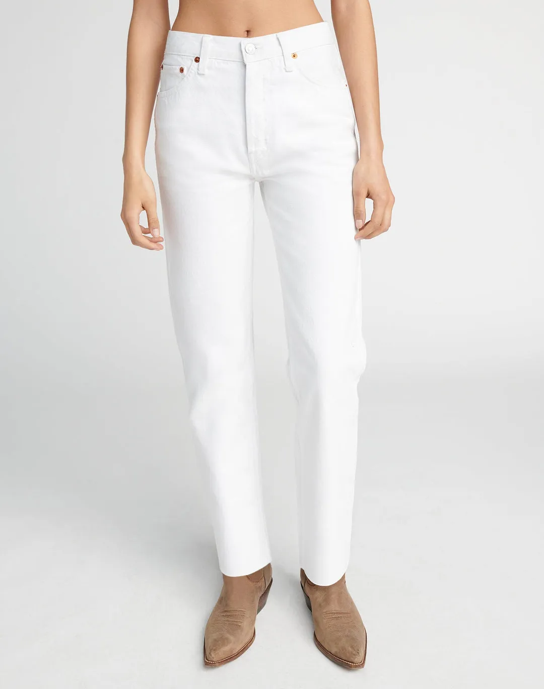 RE/DONE | Comfort Stretch High Rise Loose - White sold by Sister & Co product image thumbnail 2