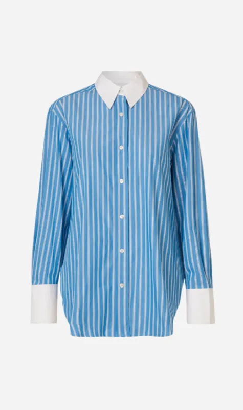 Samsoe Samoe | Salovas Shirt - Blue St. sold by Sister & Co