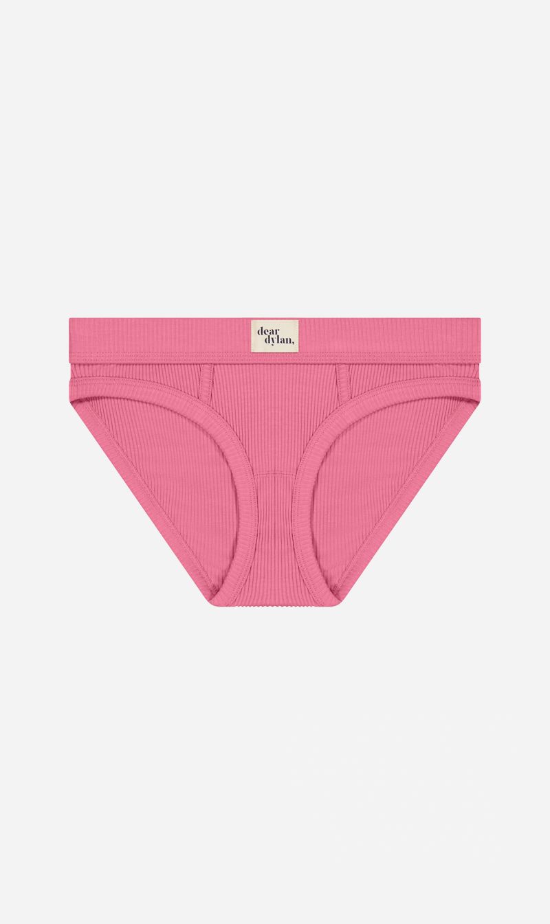Dear Dylan | Ribbed Bikini Brief - Cosmo Pink sold by Sister & Co