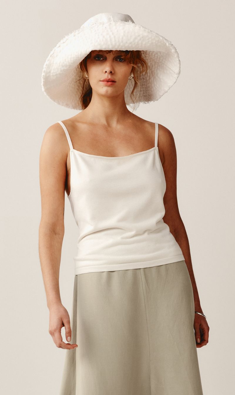 Marle | Indigo Top - Ivory sold by Sister & Co