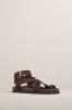 A.Emery | The Jalen Sandal - Walnut Suede sold by Sister & Co
