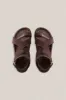 A.Emery | The Jalen Sandal - Walnut Suede sold by Sister & Co