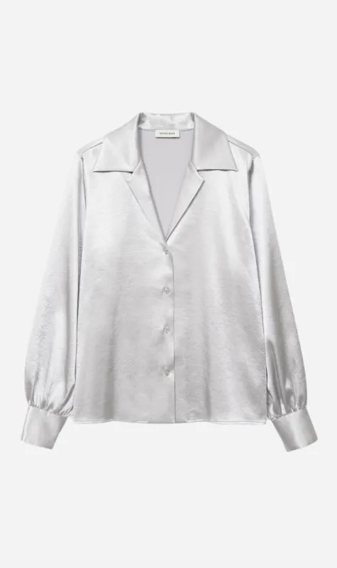 Anine Bing | Mylah Shirt - Silver sold by Sister & Co