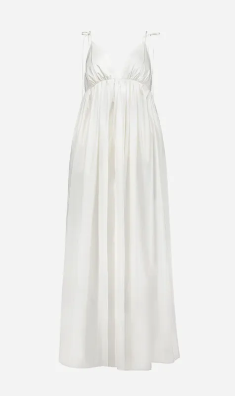 Caitlin Crisp | Esther Dress - White Poplin sold by Sister & Co