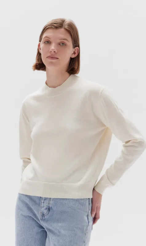 Assembly Label | Delilah Knit Crew - Antique White sold by Sister & Co