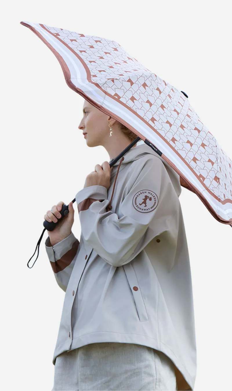 Blunt X Karen Walker | Metro Umbrella - Ecru/Chestnut sold by Sister & Co