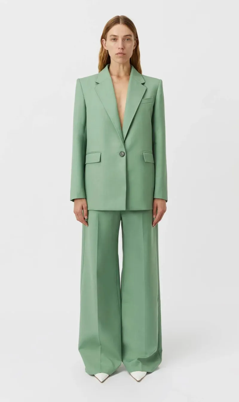 Camilla and Marc | Flora Blazer - Light Eucalyptus Green sold by Sister & Co