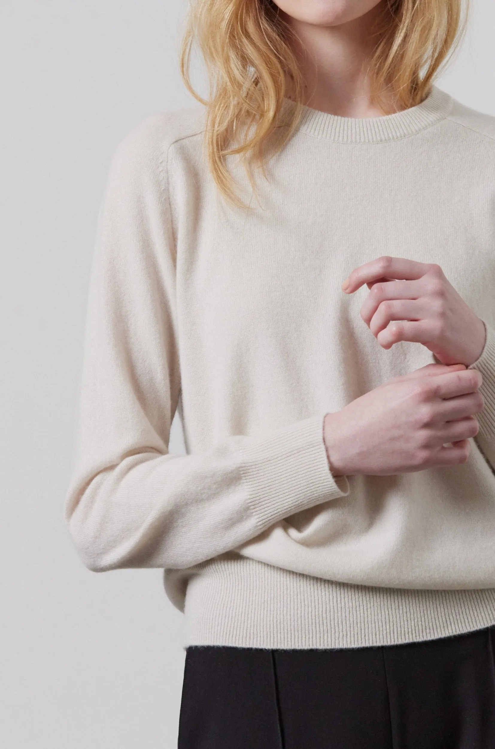 Laing | Sam Cashmere Crew - Putty sold by Sister & Co product image thumbnail 2