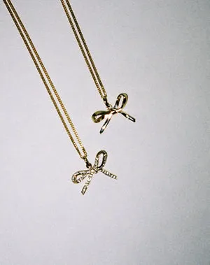 Meadowlark | Bow Charm Necklace - Sterling Silver sold by Sisters & Co product image thumbnail 3